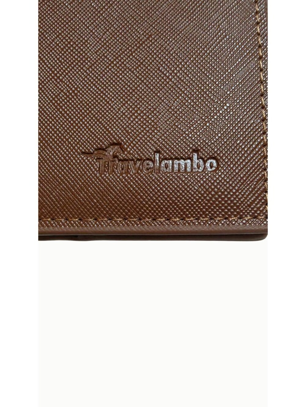 Travelambo Women’s RFID Wallet Brown Double Zip Bifold 15 Card Slots ID Window - Picture 6 of 7